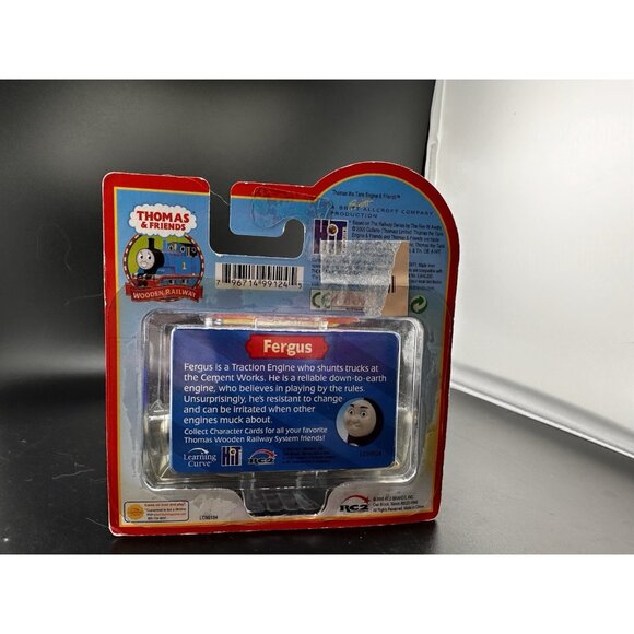 NWT Fergus Thomas Wooden Railway Train NOS Learning Curve Traction Engine 2005 - Picture 7 of 16